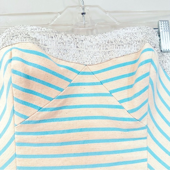 Lilly Pulitzer Remi‎ Dress Bayview Stripe Metallic Dress Women's 0 Blue Horizon - Picture 6 of 11